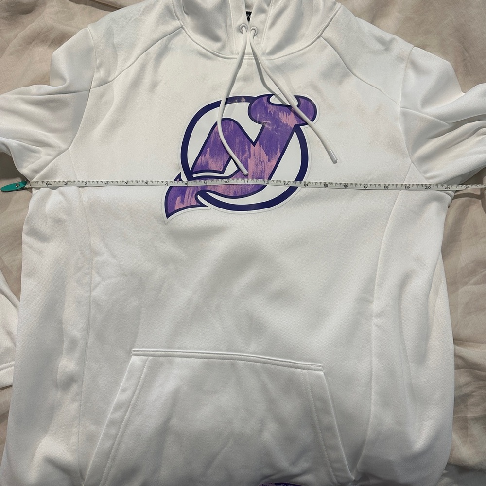 White Hoodie with Purple Logo